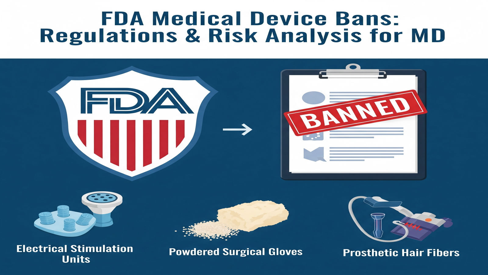 FDA bans on medical devices for significant risk or misleading labeling.