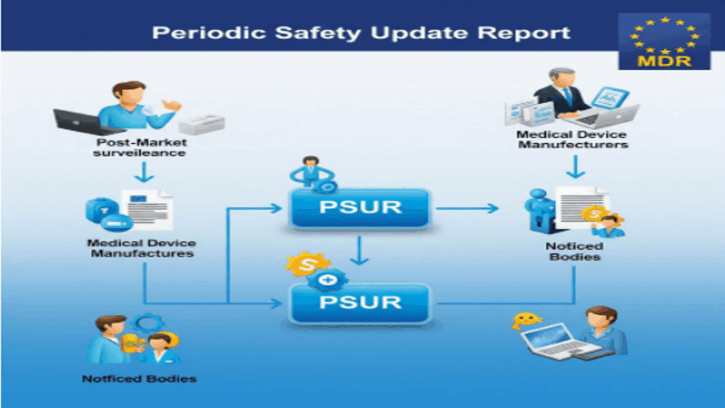 EU MDR requires manufacturers to prepare Periodic Safety Update Reports for ongoing device safety monitoring.