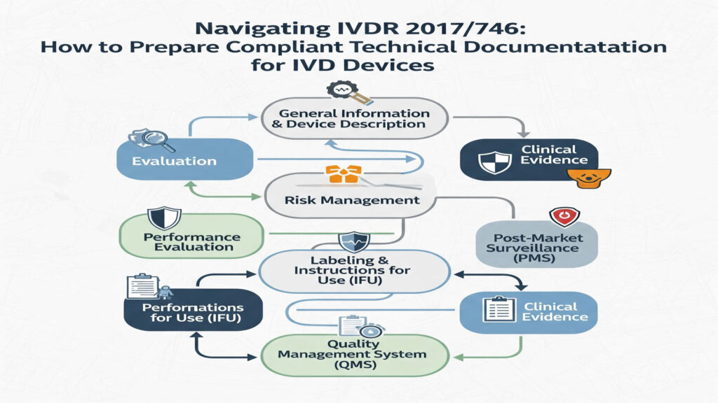 EU IVDR requires structured technical documentation to prove IVD device safety, performance, and compliance