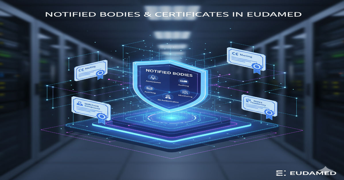 Notified Bodies issuing certificates and SSCPs in EUDAMED for MDR and IVDR compliance of medical devices