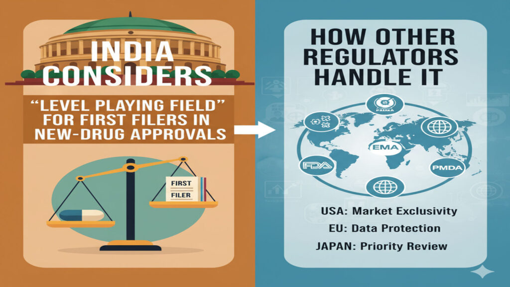 ndia Considers Level Playing Field for First Filers in New-Drug Approvals