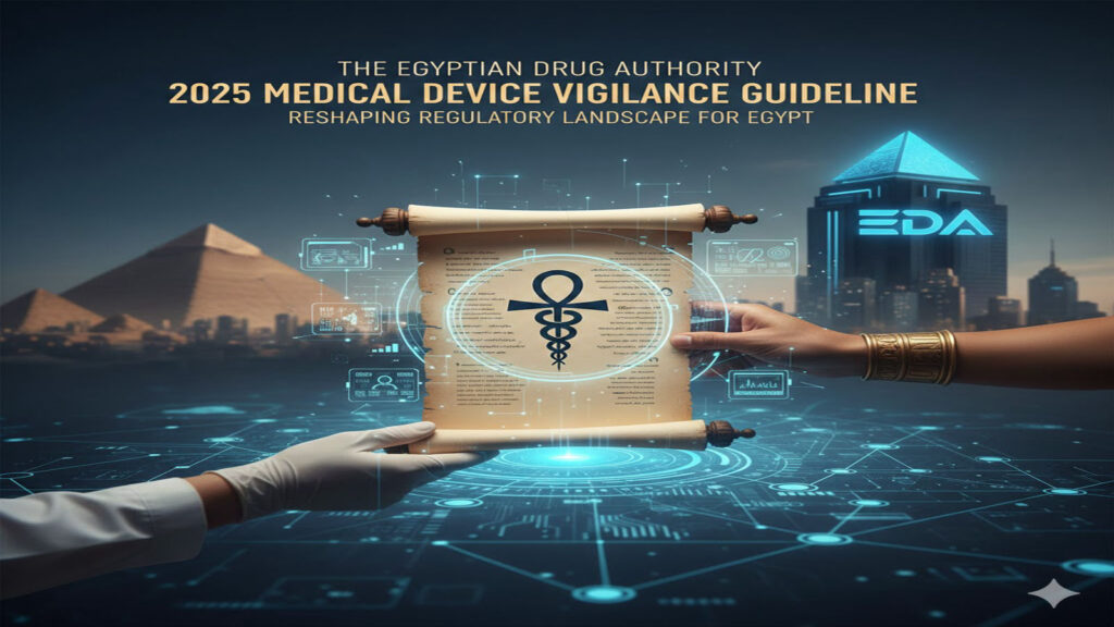 Healthcare professional reviewing Egypt’s 2025 medical device vigilance guideline