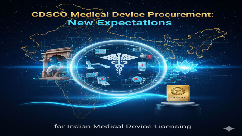 Regulatory update on CDSCO medical device procurement and Indian licensing under MDR 2017.