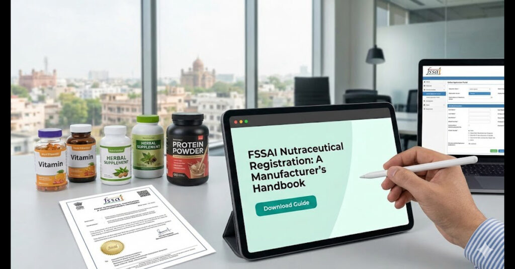 FSSAI registration process for nutraceutical manufacturers in India
