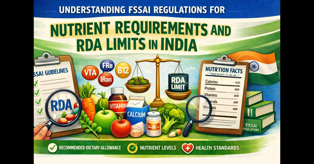 FSSAI Nutrient Requirements and RDA Limits in India