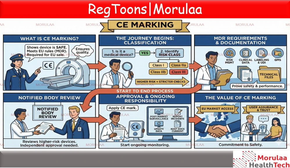 CE marking compliance roadmap under EU MDR for medical devices