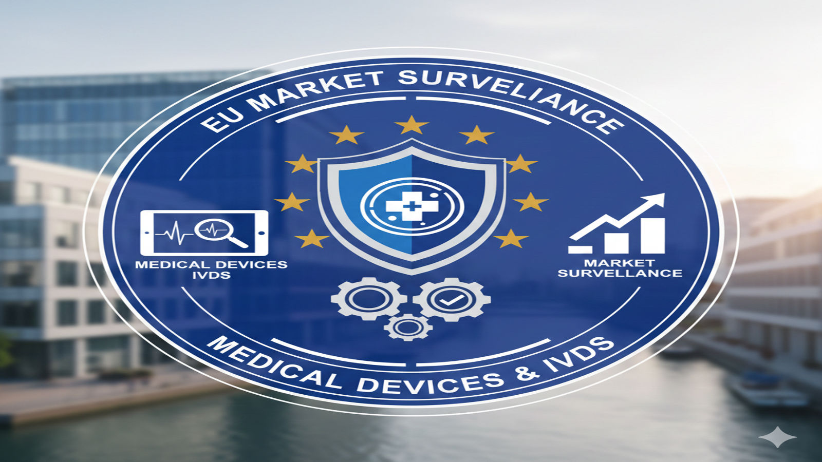 Illustration showing the EU market surveillance process for medical devices and IVDs.