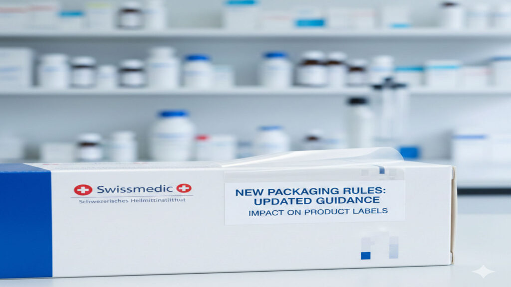 Swissmedic packaging rules impact medical device labeling compliance.
