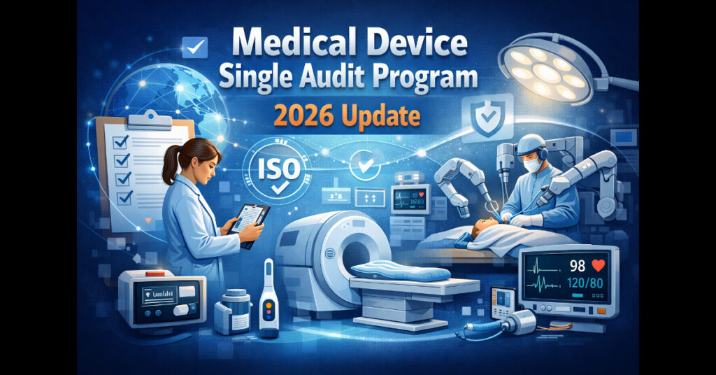 A structured diagram showing the five founding regulatory members of the MDSAP program: USA, Canada, Australia, Brazil, and Japan