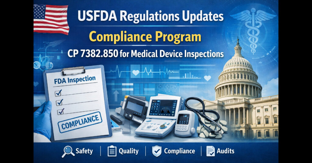 Diagram of FDA Medical Device Risk-Based Inspection Model 2026.